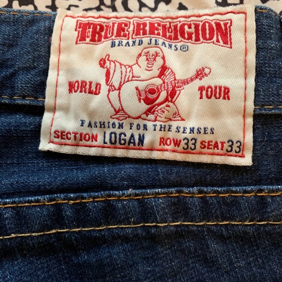 NWOT True Religion Authentic Logan Straight Jeans - Picture 4 of 5